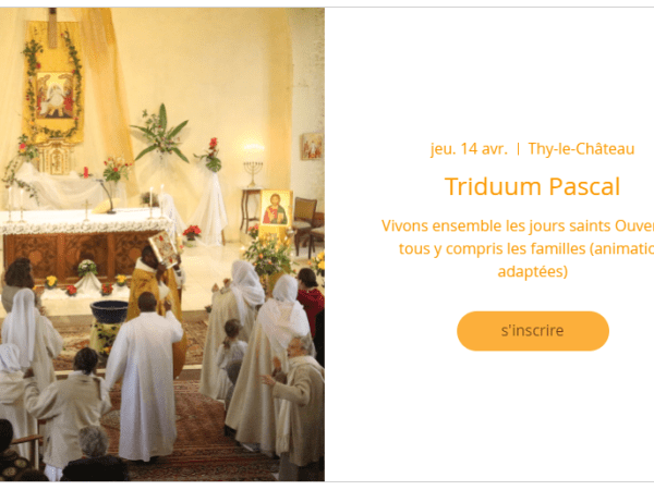 (archives) 14 au 17 avril – Triduum&nbsp;Pascal