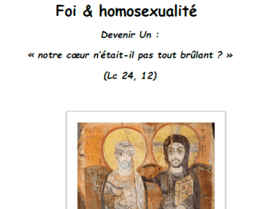 (archives) 8 au 10 avril 2022 – Foi et&nbsp;homosexualité