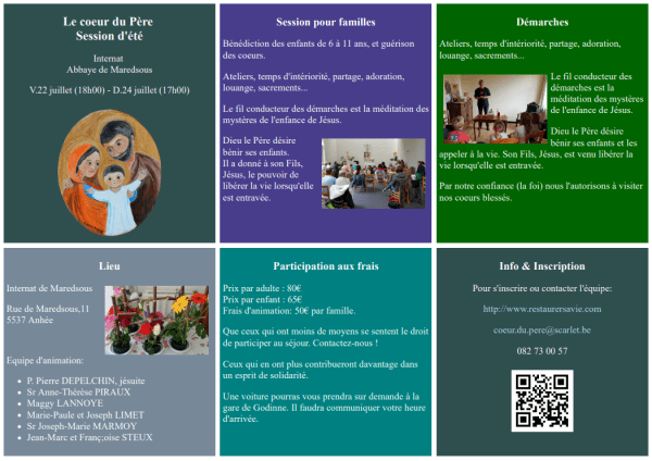 Flyer Coeur du Père Juillet 2022