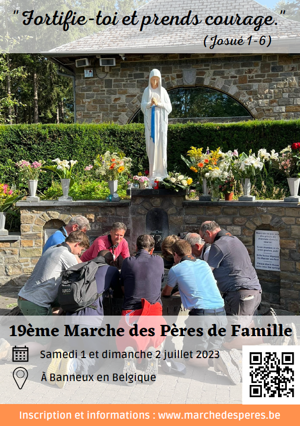 1 et 2 juillet 2023 – La marche des pères de&nbsp;famille