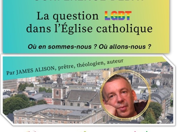 La question LGBT dans l’Église : Où en sommes-nous ? Où allons-nous ? – 8 mai – 19h30 –&nbsp;Liège
